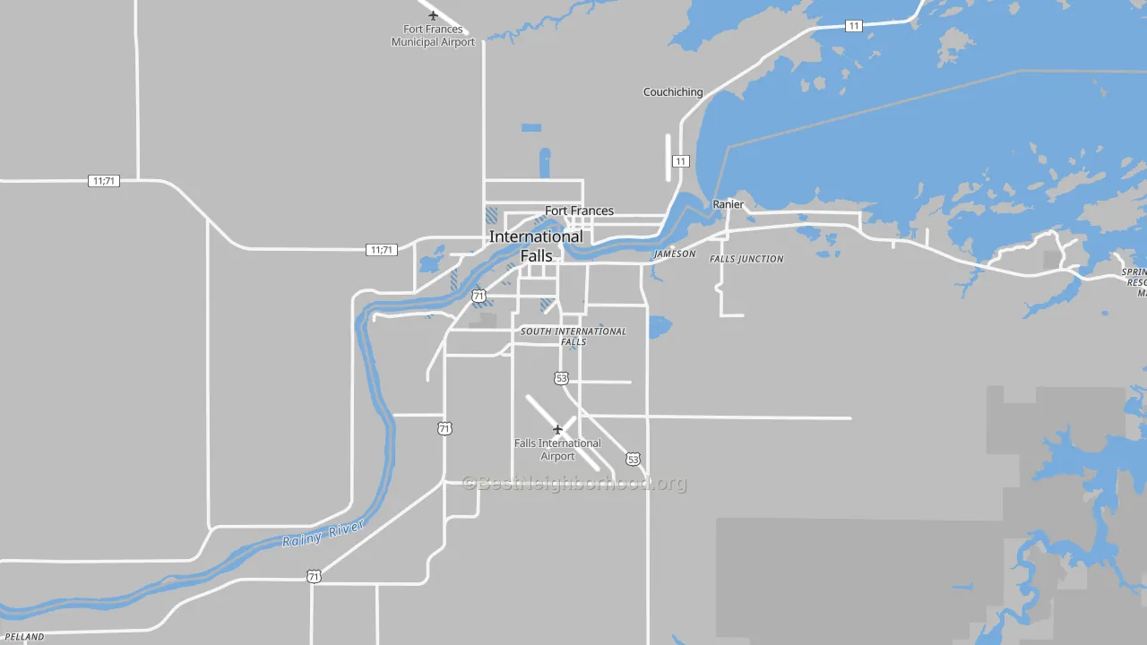 Transit Grade map of International Falls, MN