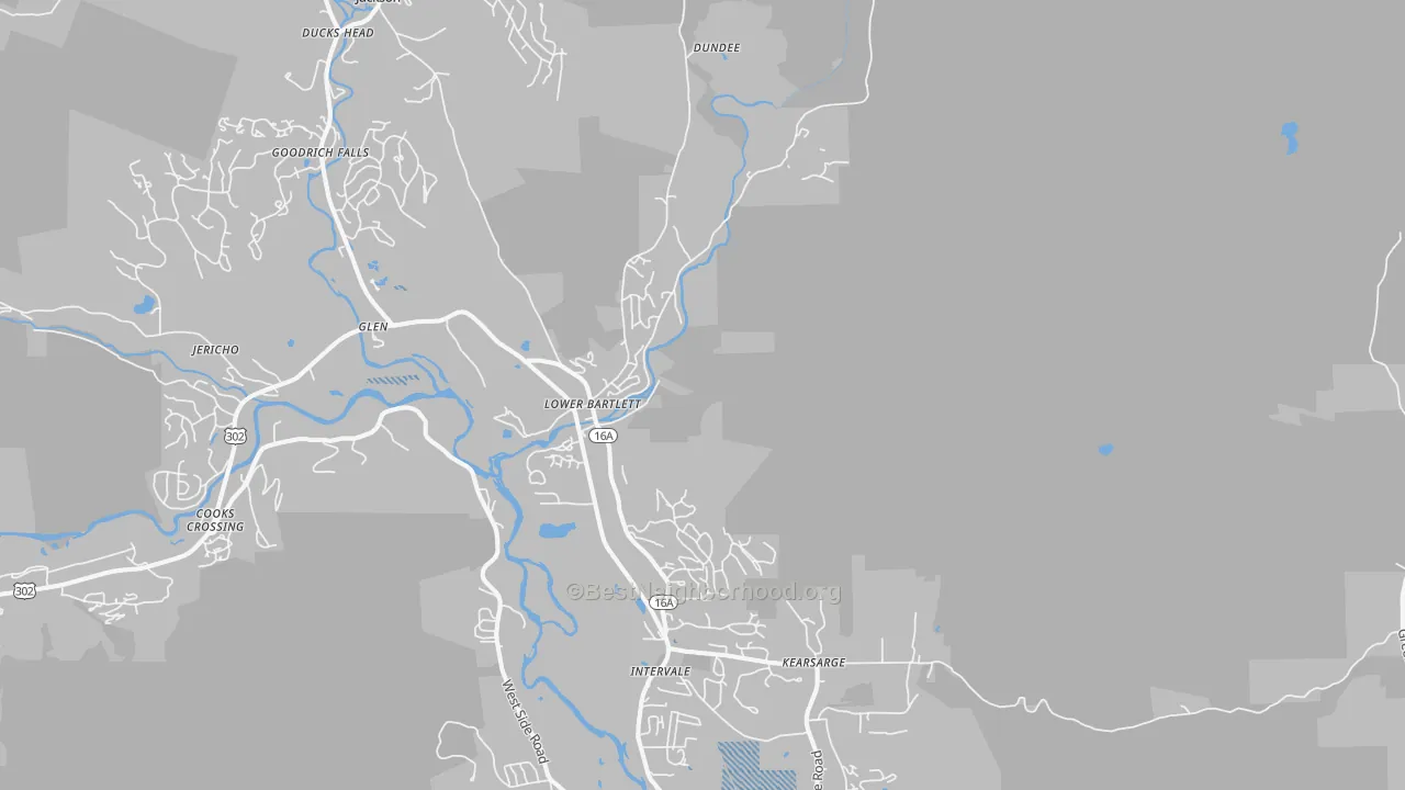 Transit Grade map of Intervale, NH