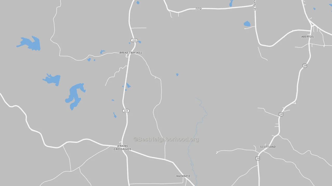 Transit Grade map of Inverness, AL