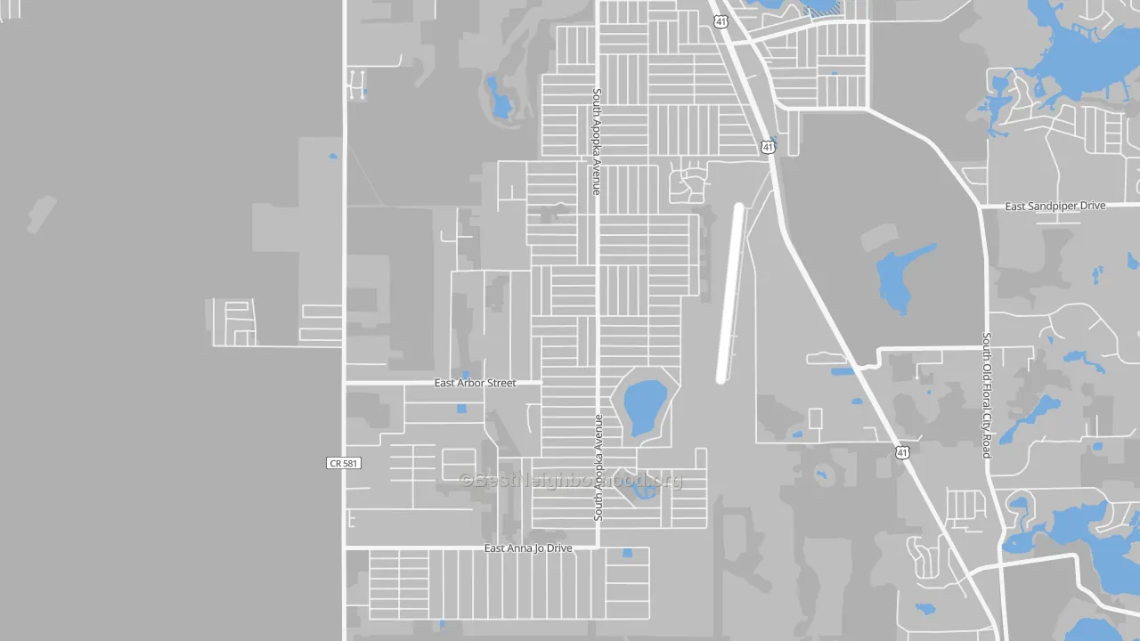Transit Grade map of Inverness Highlands South, FL