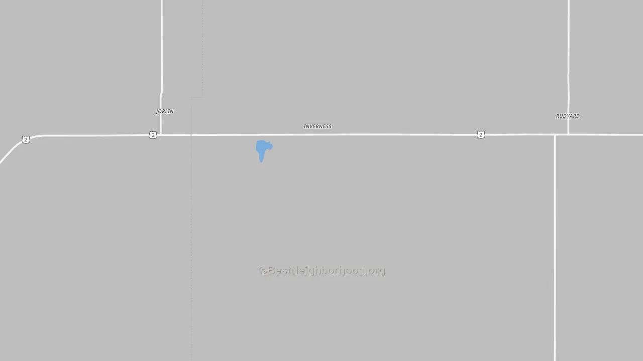 Transit Grade map of Inverness, MT