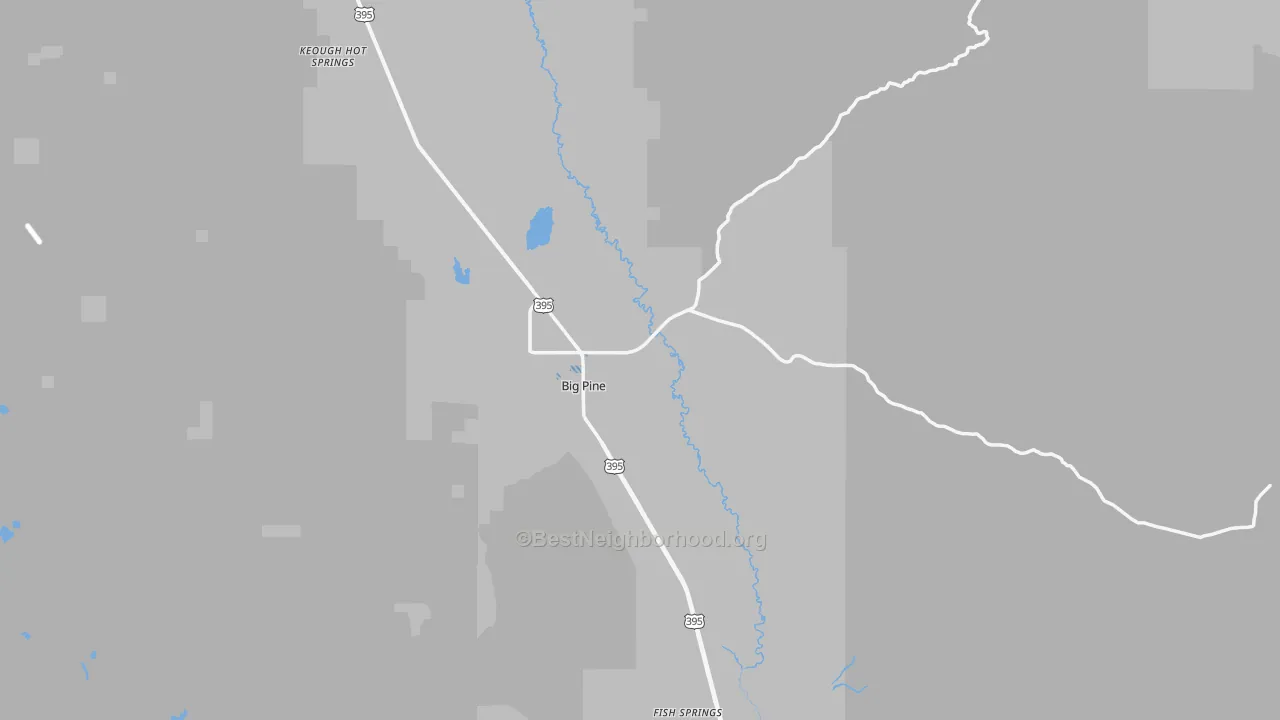 Transit Grade map of Inyo County, CA