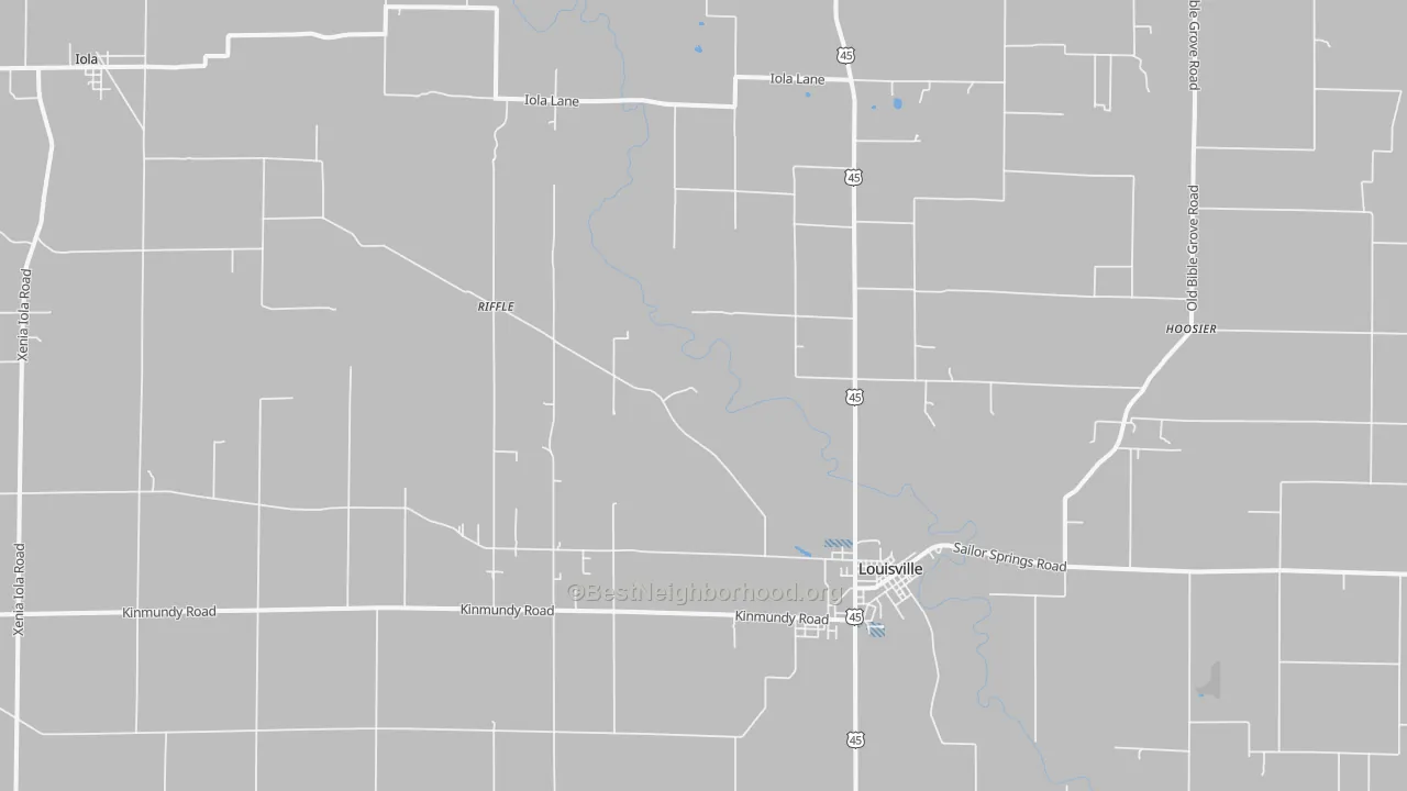 Transit Grade map of Iola, IL