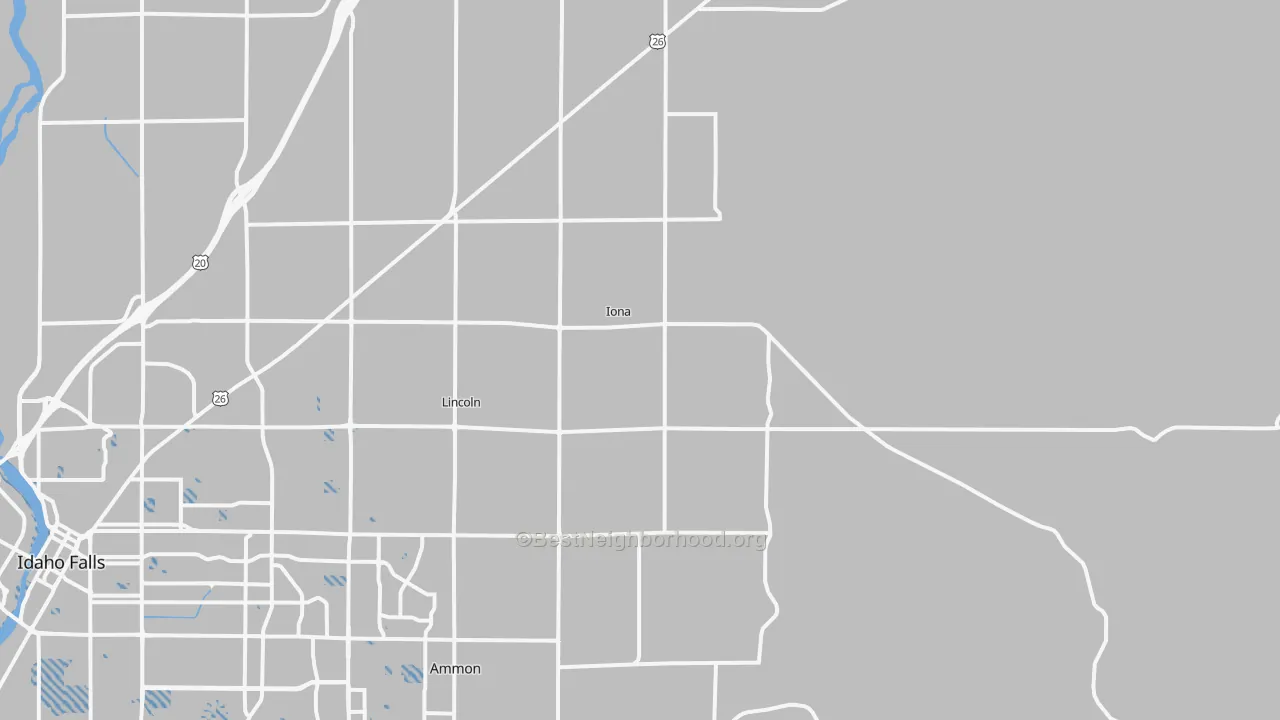 Transit Grade map of Iona, ID