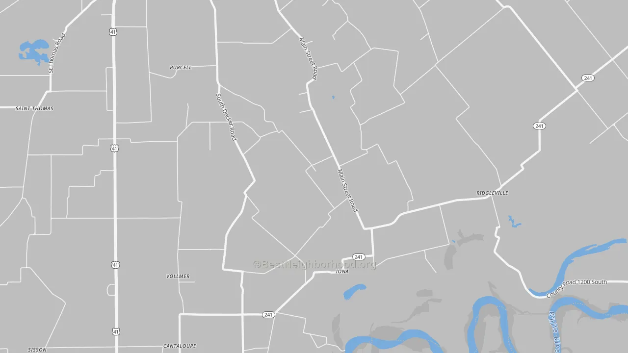 Transit Grade map of Iona, IN