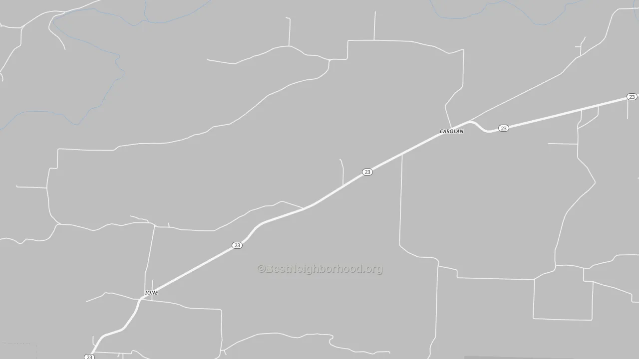 Transit Grade map of Ione, AR