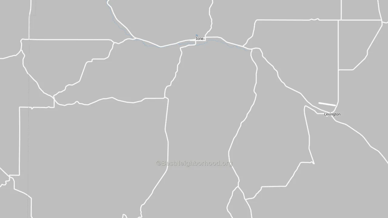 Transit Grade map of Ione, OR