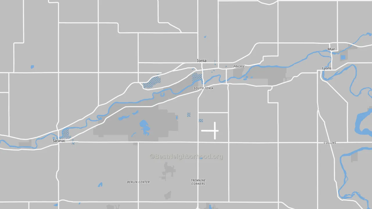 Transit Grade map of Ionia County, MI