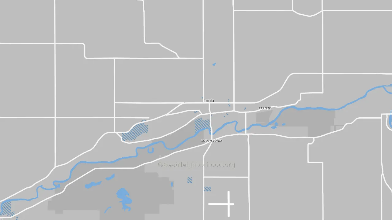 Transit Grade map of Ionia, MI