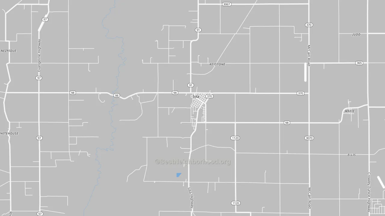 Transit Grade map of Iota, LA