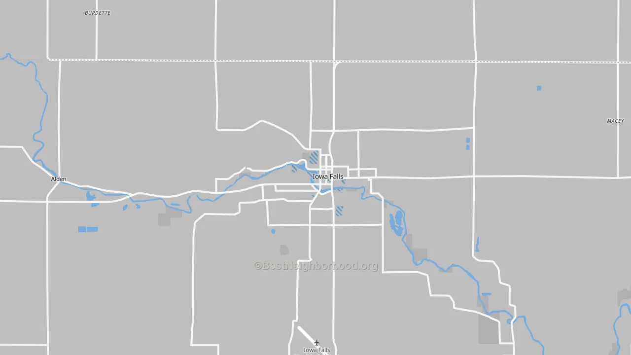 Transit Grade map of Iowa Falls, IA