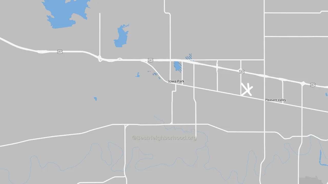 Transit Grade map of Iowa Park, TX