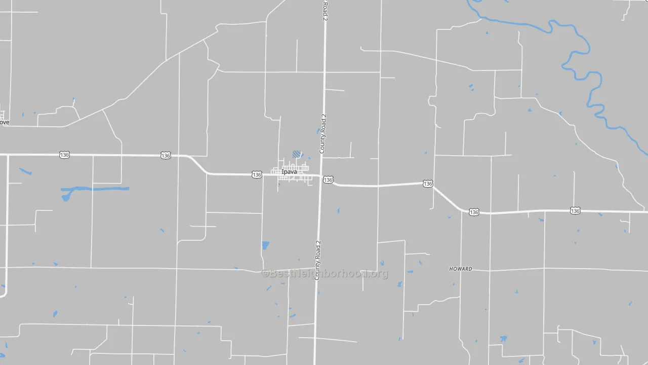 Transit Grade map of Ipava, IL
