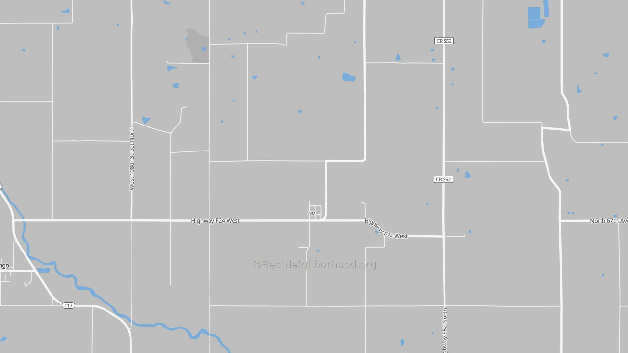 Transit Grade map of Ira, IA