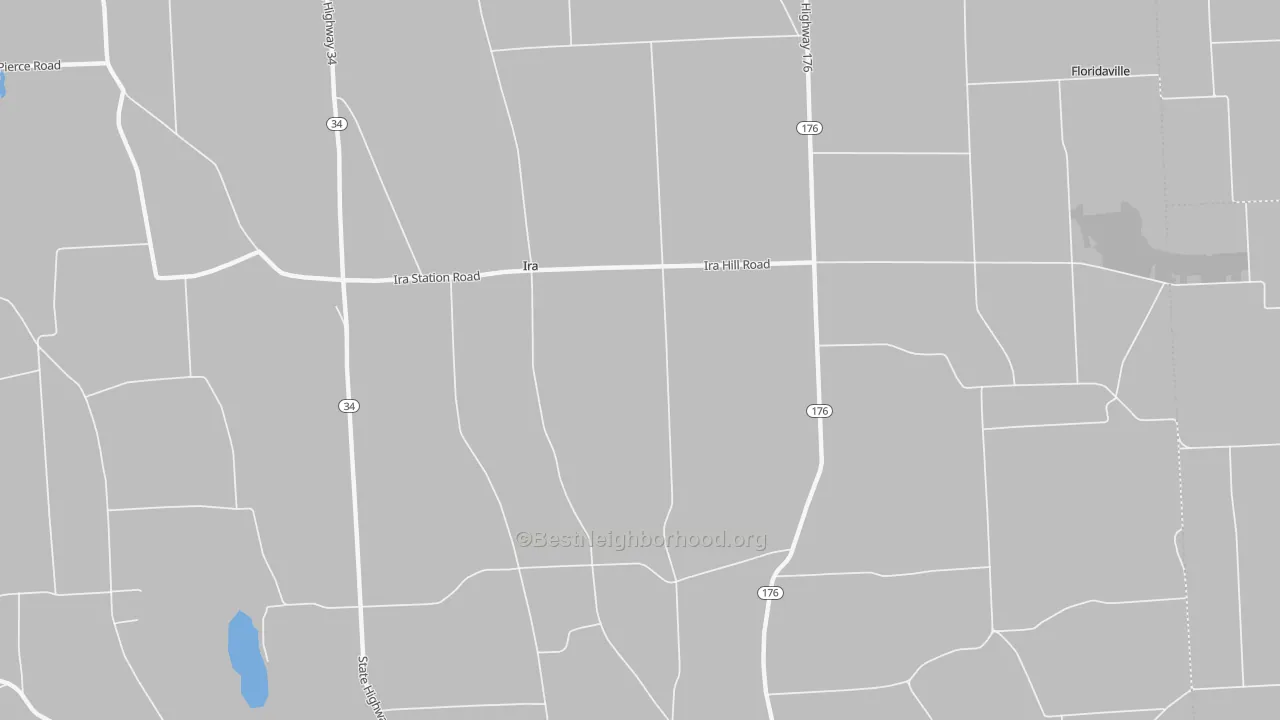 Transit Grade map of Ira, NY