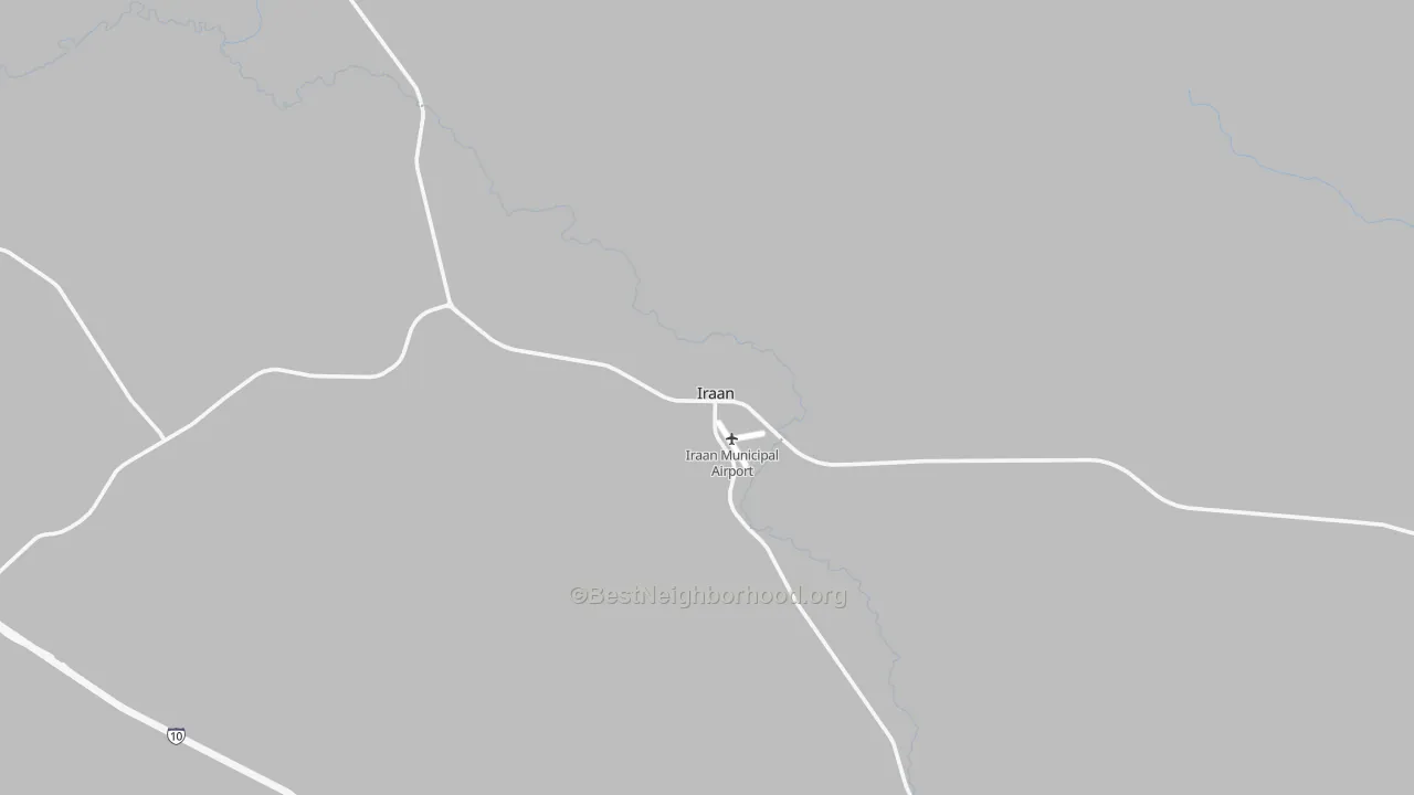 Transit Grade map of Iraan, TX