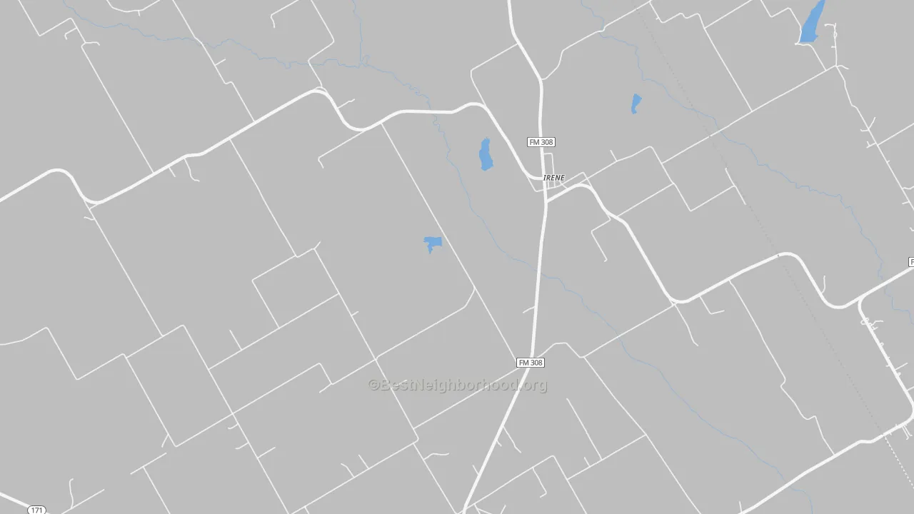 Transit Grade map of Irene, TX