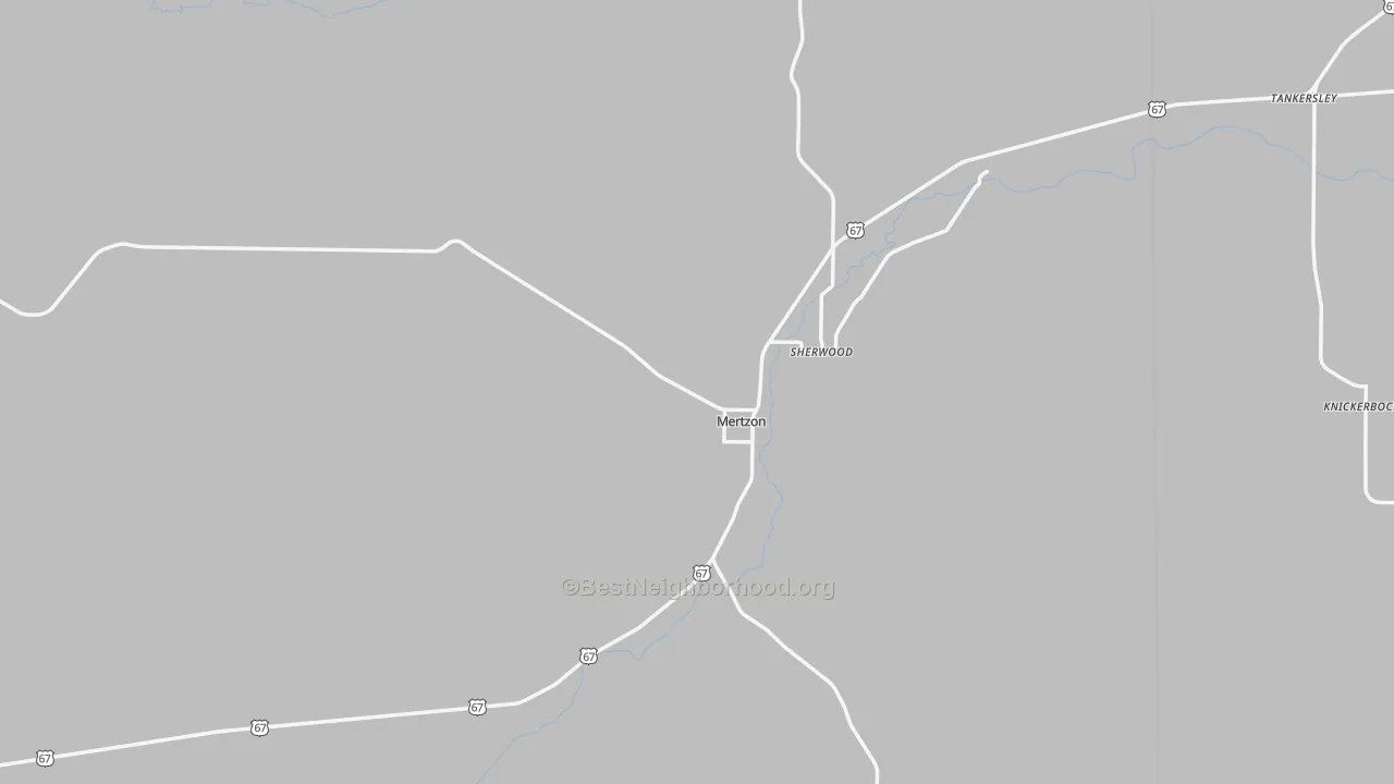 Transit Grade map of Irion County, TX