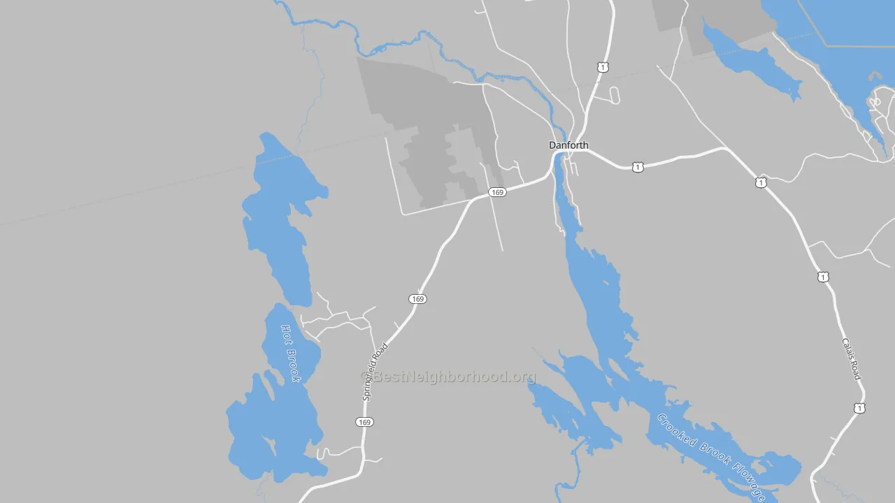 Transit Grade map of Irish Settlement, ME