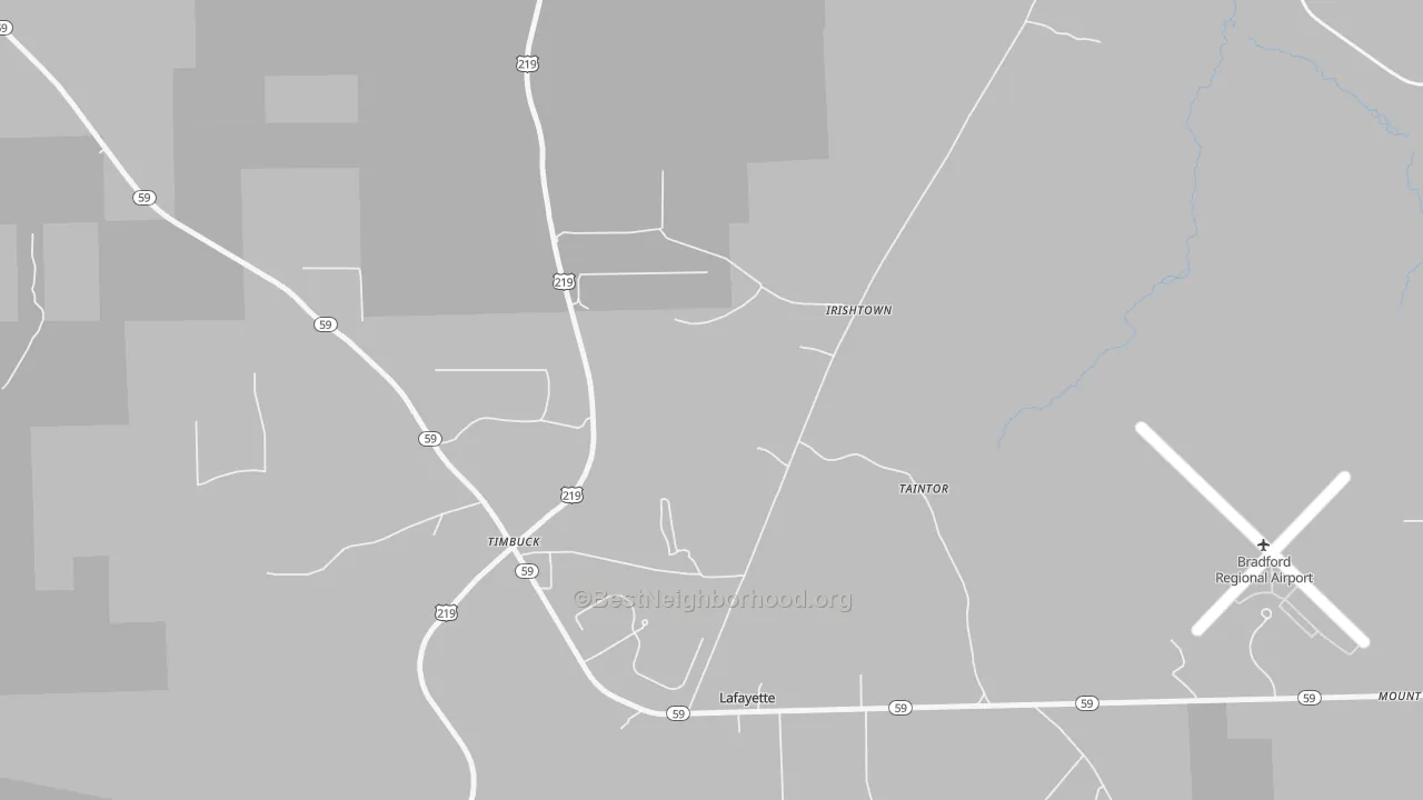Transit Grade map of Irishtown, PA