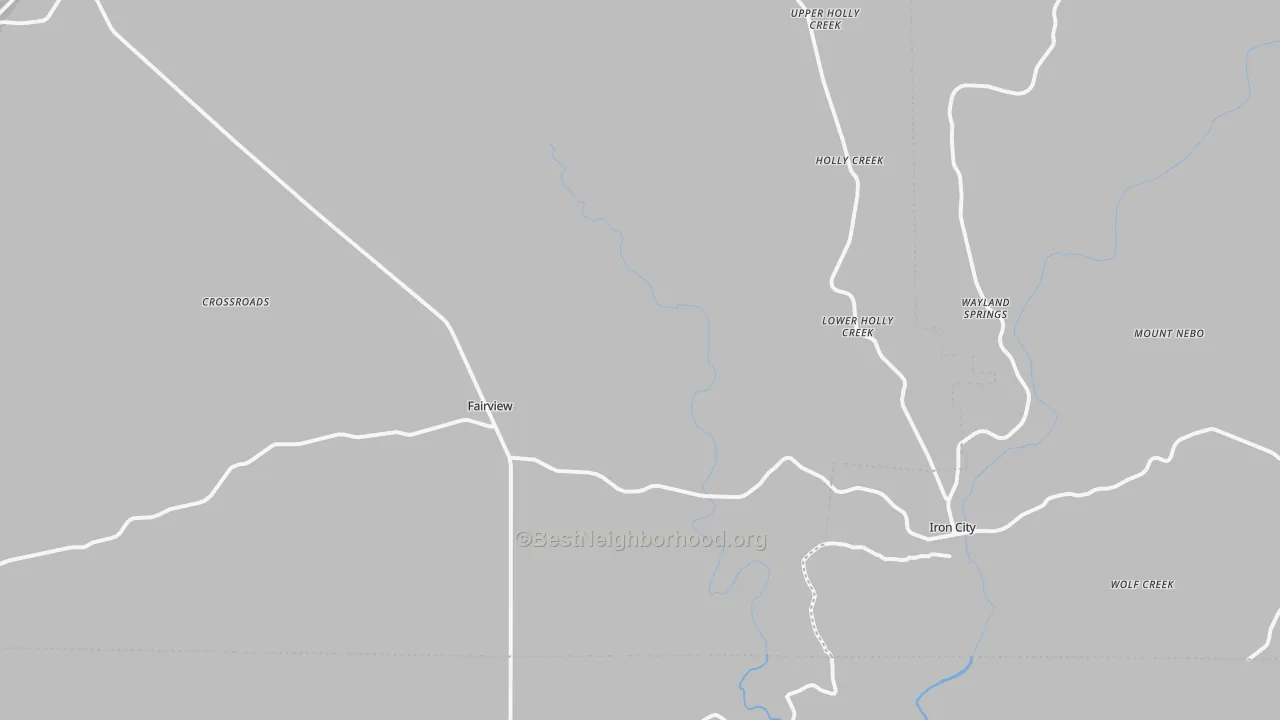 Transit Grade map of Iron City, TN