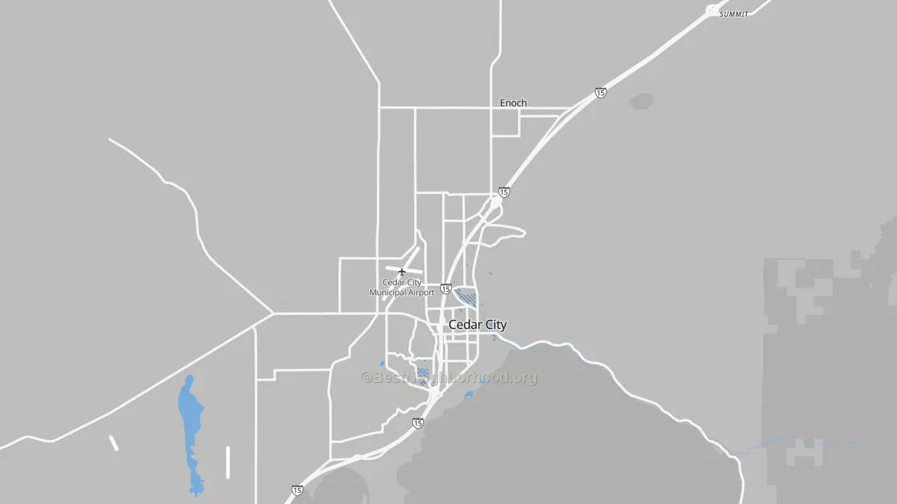 Transit Grade map of Iron County, UT