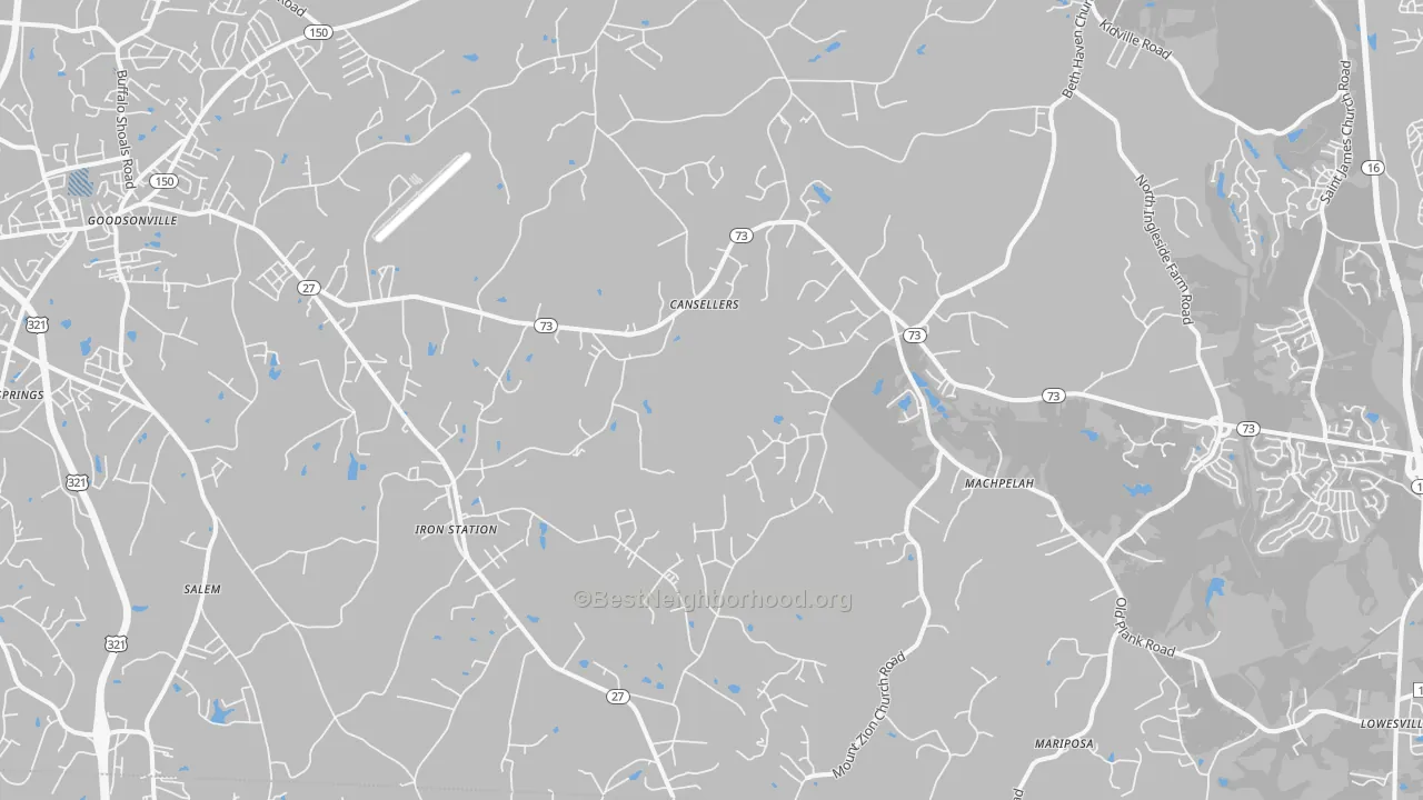 Transit Grade map of Iron Station, NC