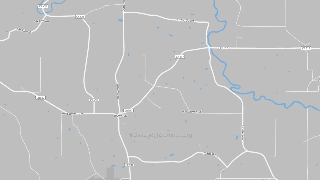 Transit Grade map of Ironhills, IA