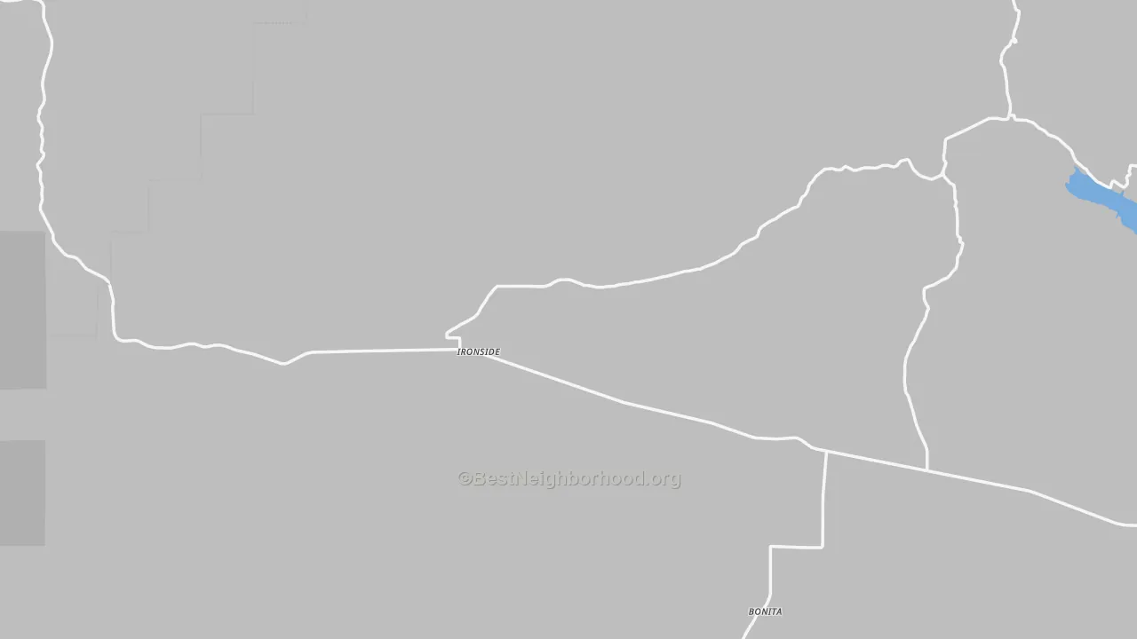Transit Grade map of Ironside, OR