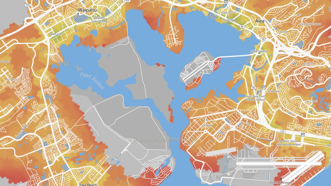 Transit Grade map of Iroquois Point, HI