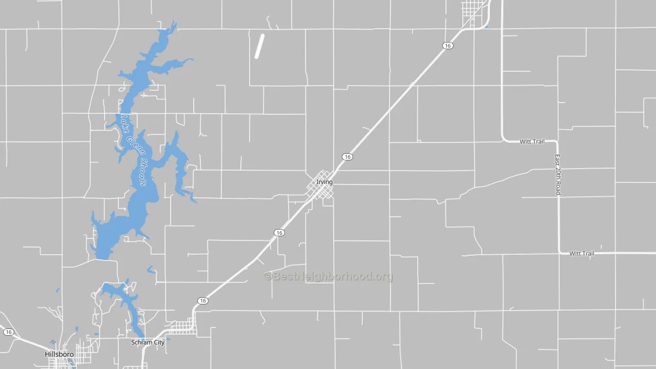 Transit Grade map of Irving, IL