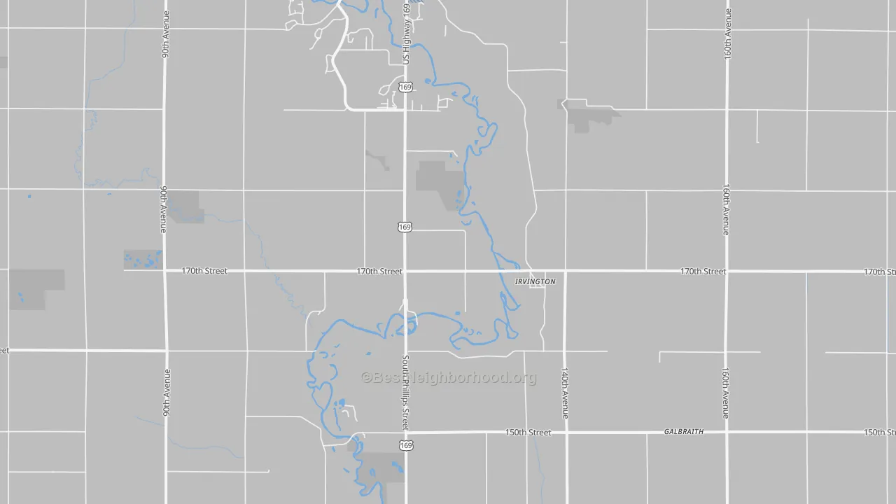 Transit Grade map of Irvington, IA