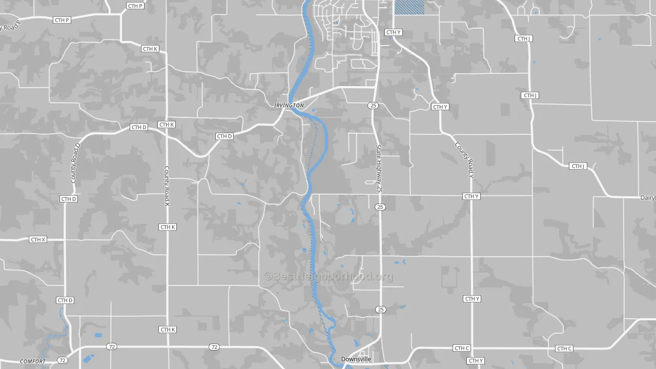 Transit Grade map of Irvington, WI