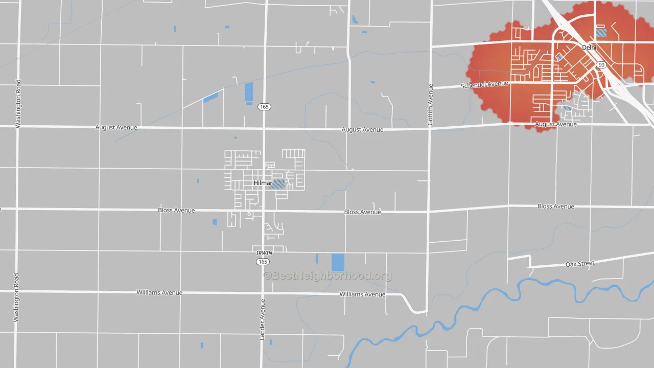 Transit Grade map of Irwin, CA