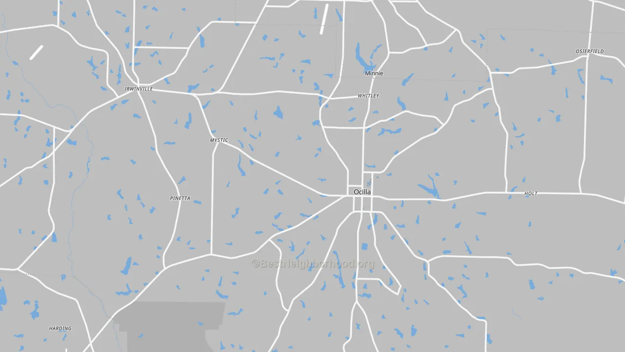 Transit Grade map of Irwin County, GA