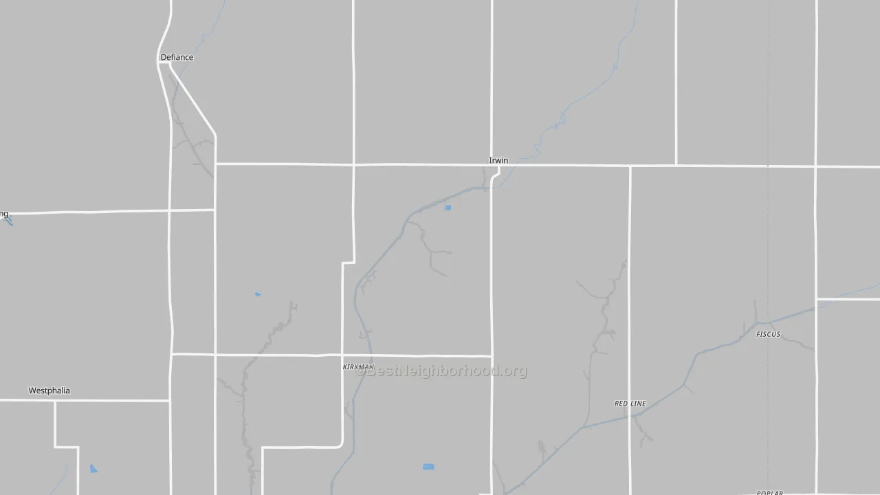 Transit Grade map of Irwin, IA