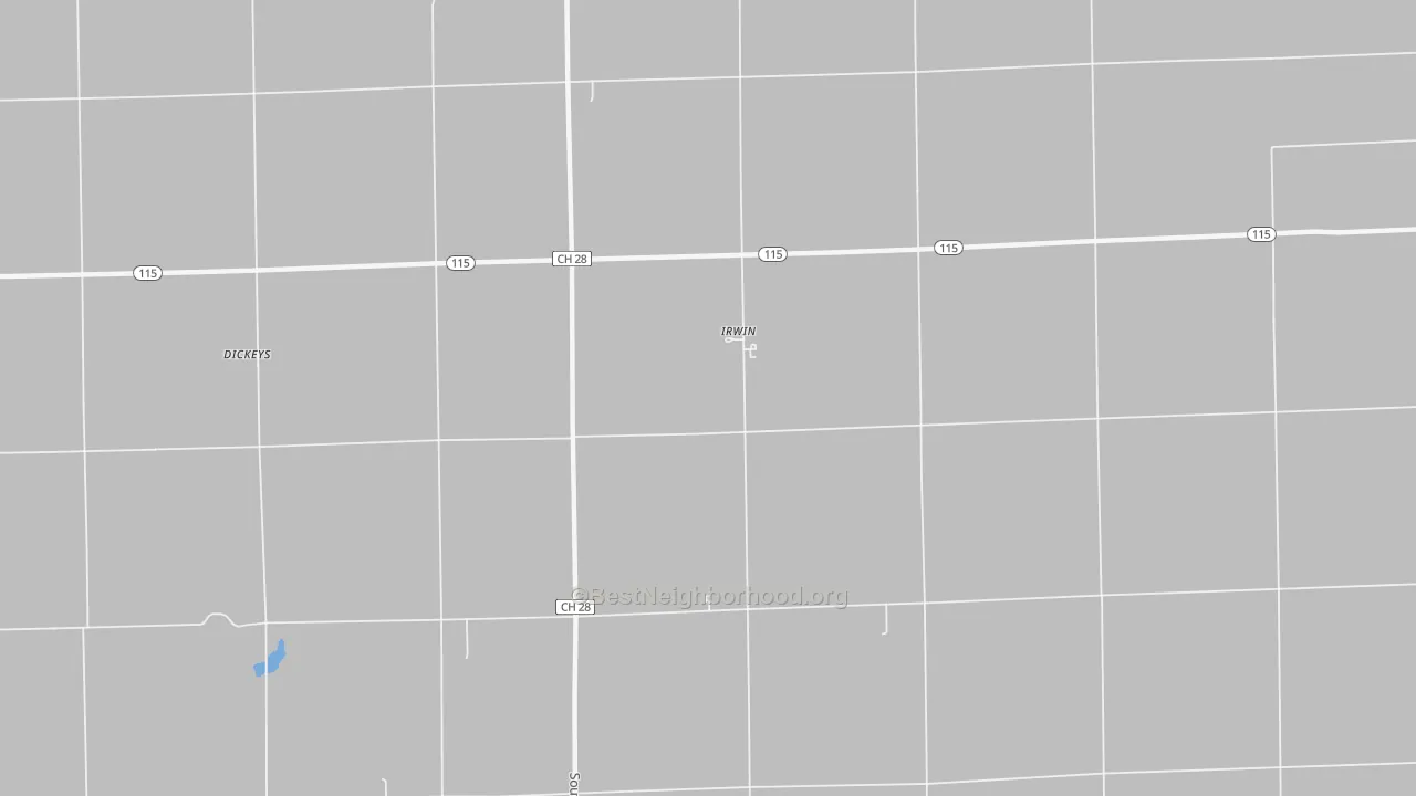 Transit Grade map of Irwin, IL