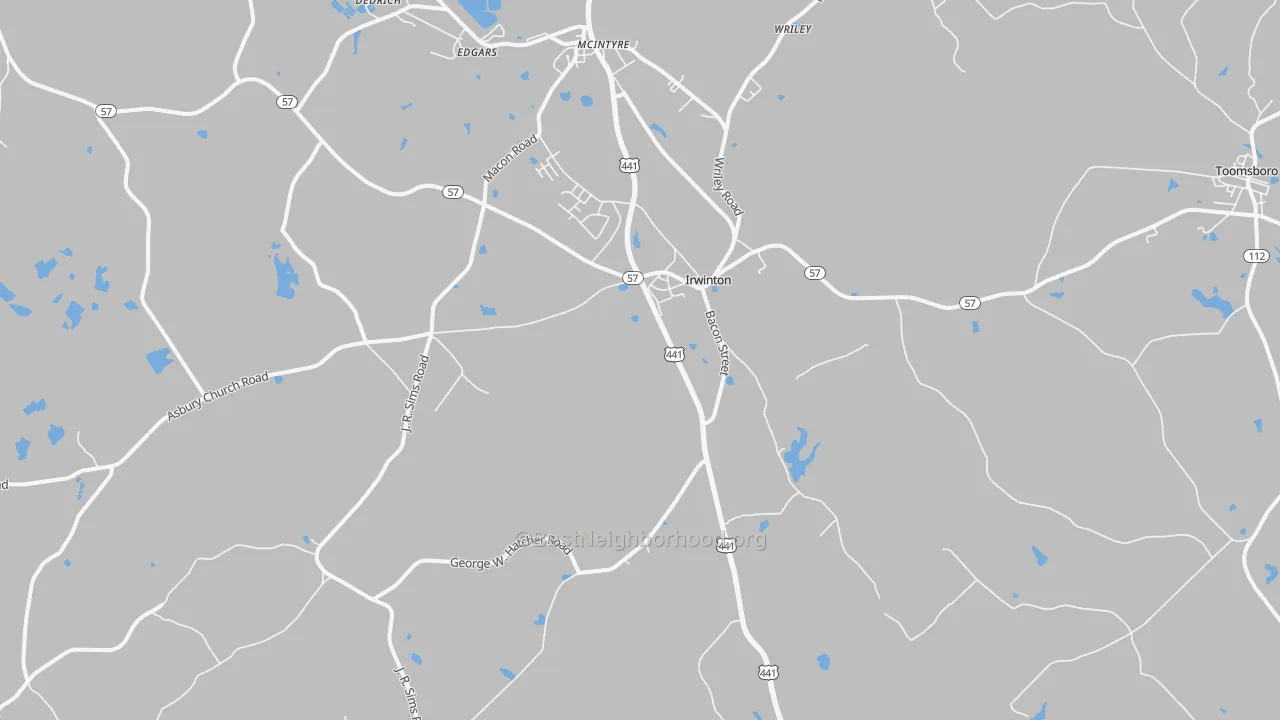 Transit Grade map of Irwinton, GA
