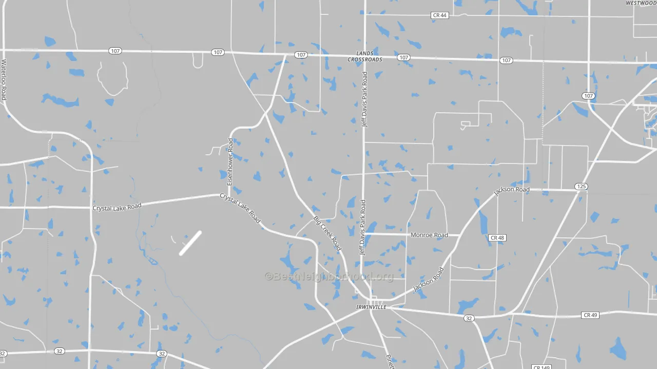 Transit Grade map of Irwinville, GA