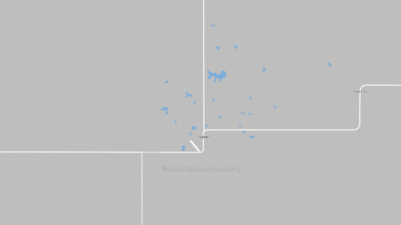 Transit Grade map of Isabel, SD