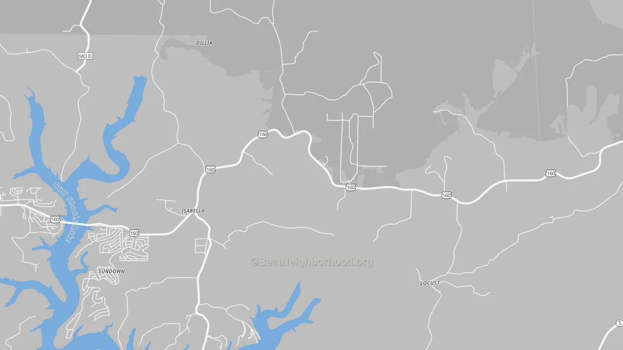Transit Grade map of Isabella, MO