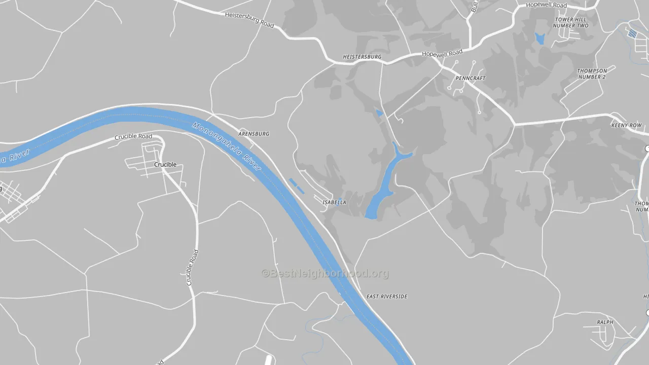 Transit Grade map of Isabella, PA