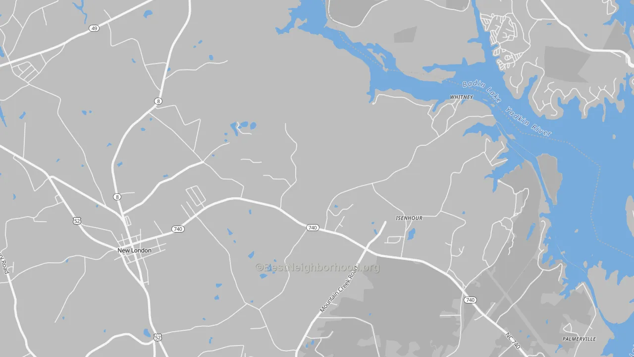 Transit Grade map of Isenhour, NC