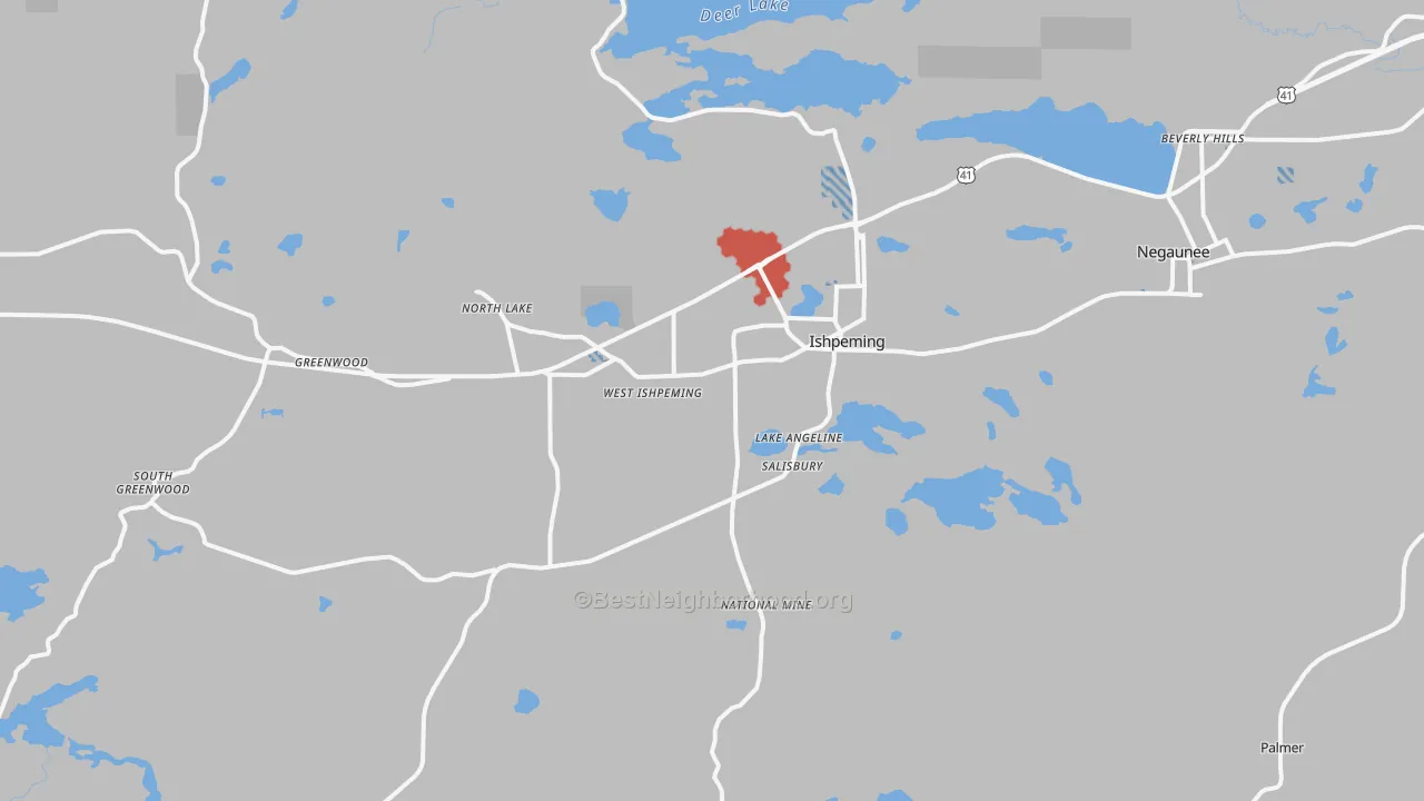 Transit Grade map of Ishpeming, MI