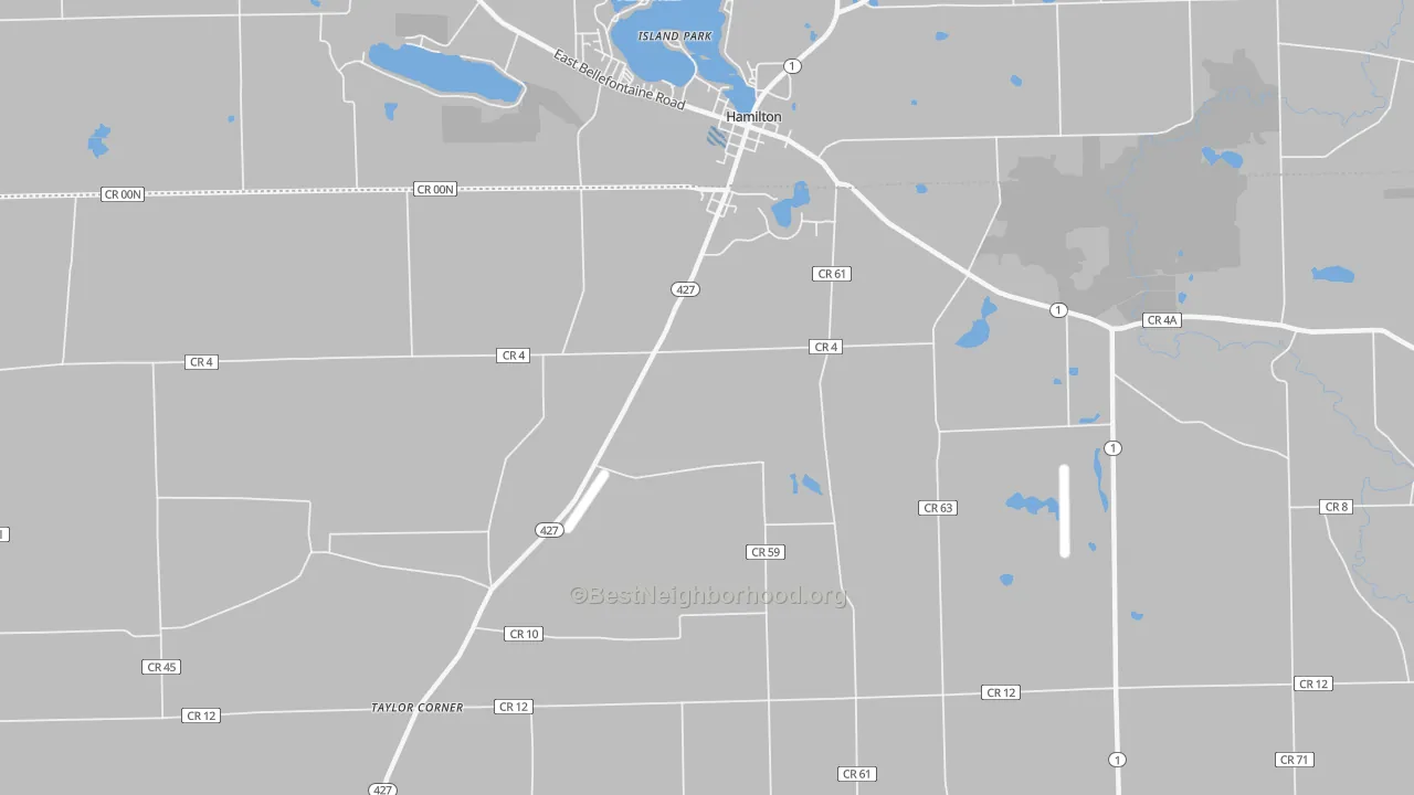 Transit Grade map of Island Park, IN