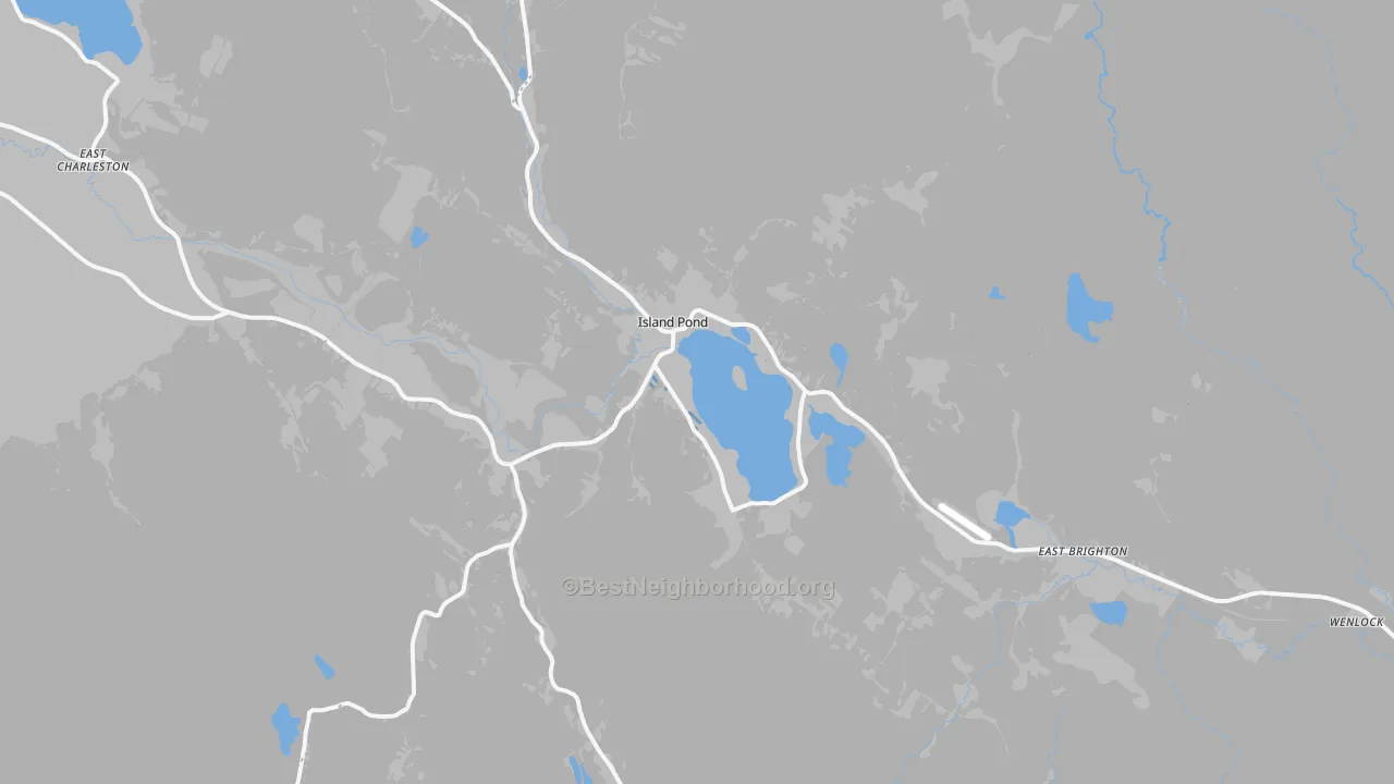 Transit Grade map of Island Pond, VT
