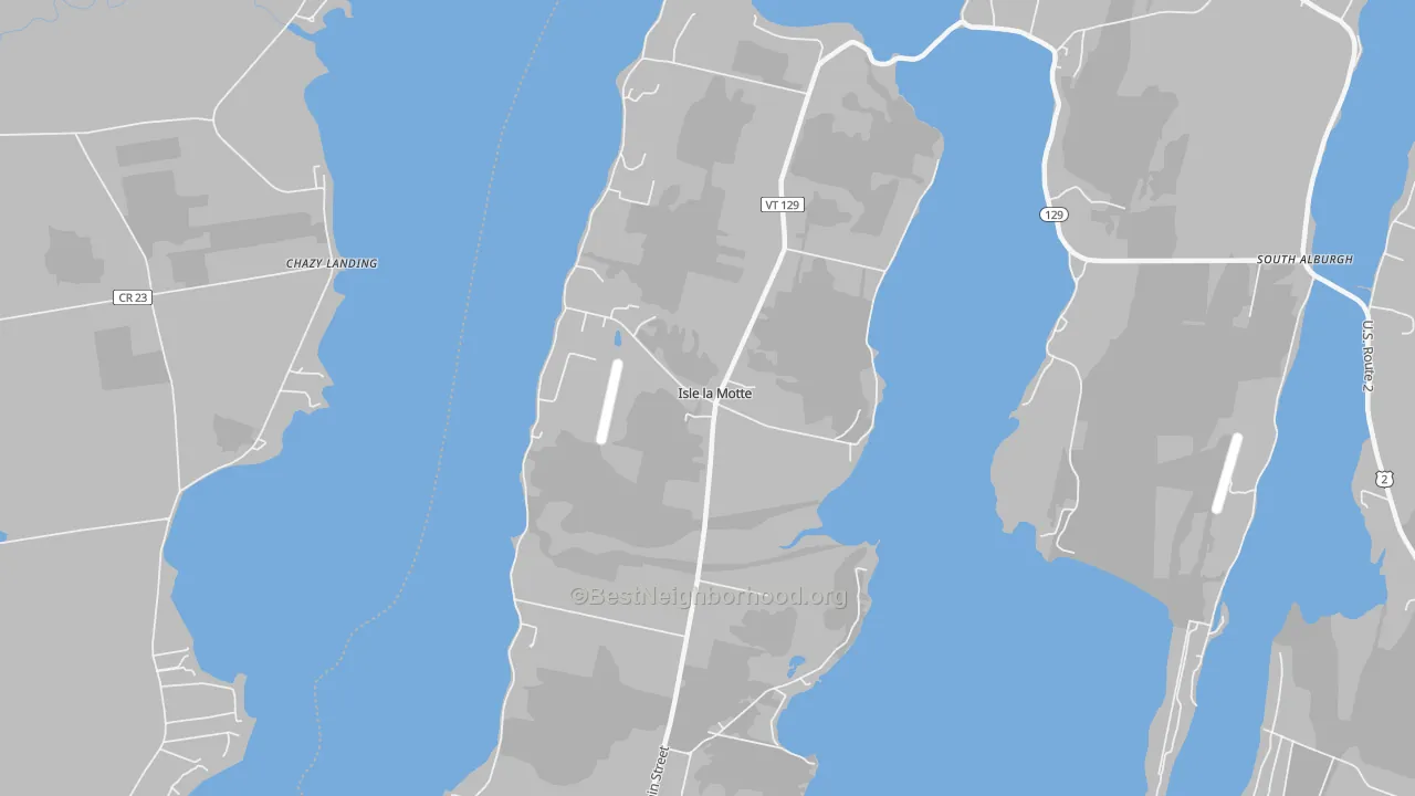 Transit Grade map of Isle La Motte, VT