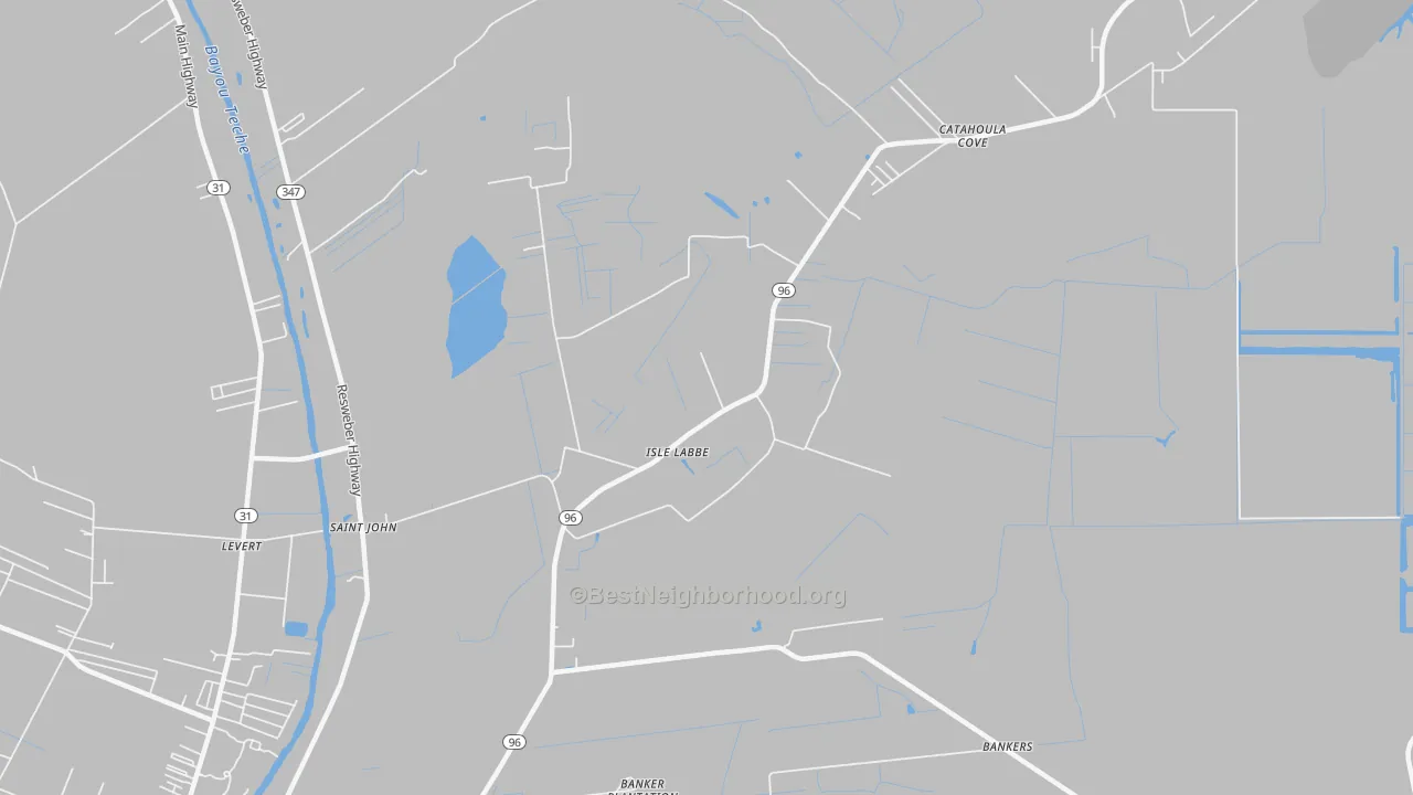 Transit Grade map of Isle Labbe, LA