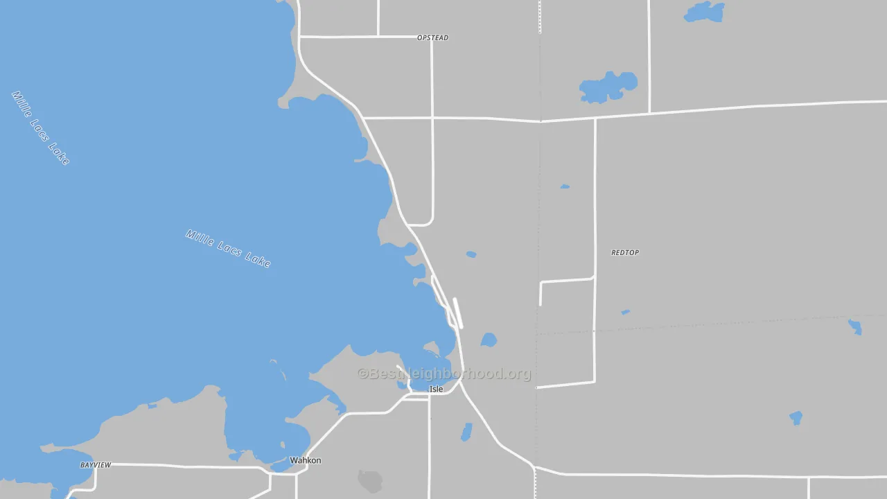 Transit Grade map of Isle, MN