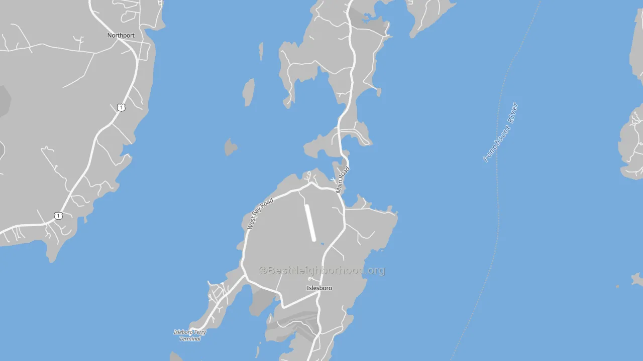 Transit Grade map of Islesboro, ME